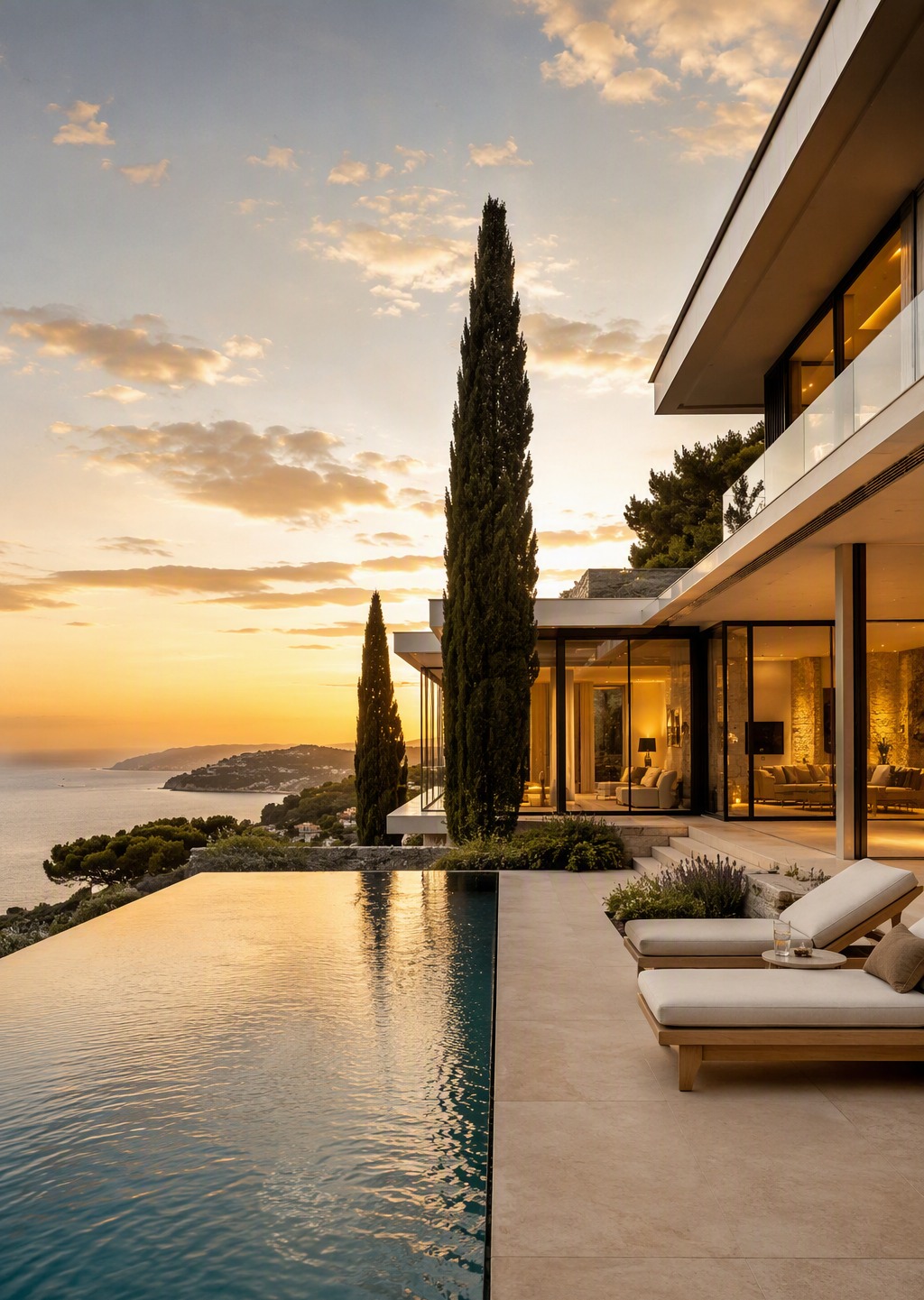 Villa d'exception avec piscine à débordement