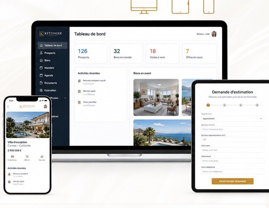 Suite digitale sur ordinateur, mobile et tablette